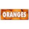 Signmission ORANGES BANNER SIGN citrus fruit juice florida produce orchard B-Oranges - alternate 1